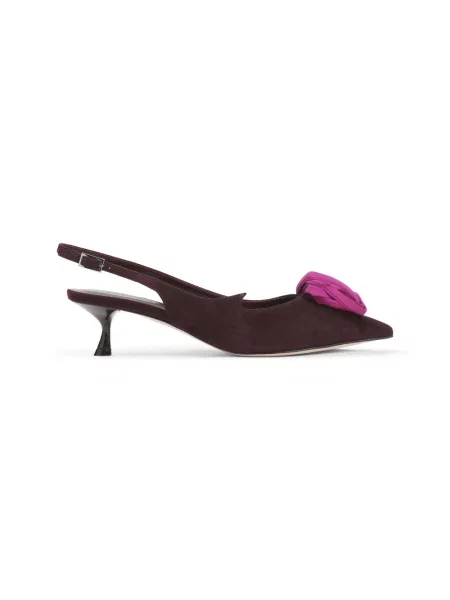 Czółenka Roger Vivier zamszowa brązowa