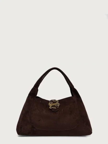 Just Cavalli torebka tote brązowa