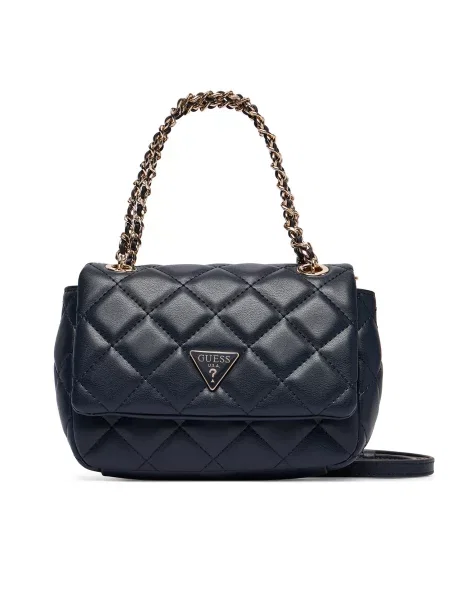 Guess Ročna torba Juliet Mini Mornarsko modra