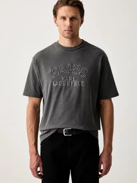 Karl Lagerfeld tricou pentru bărbați din gri