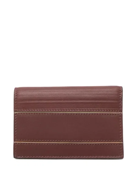 Portofel Paul Smith din piele cu dungi maro
