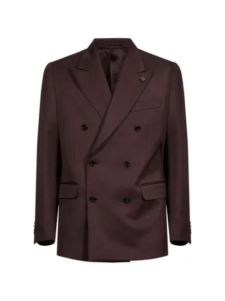 Costum Lardini cu două rânduri de nasturi maro