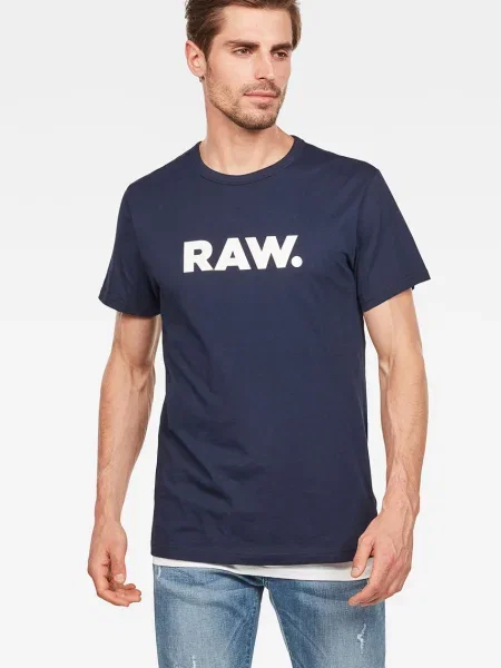 G-Star Raw Тениска синьо