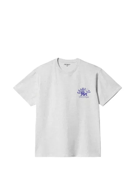 Scurt tricou Carhartt Wip cu imagine gri