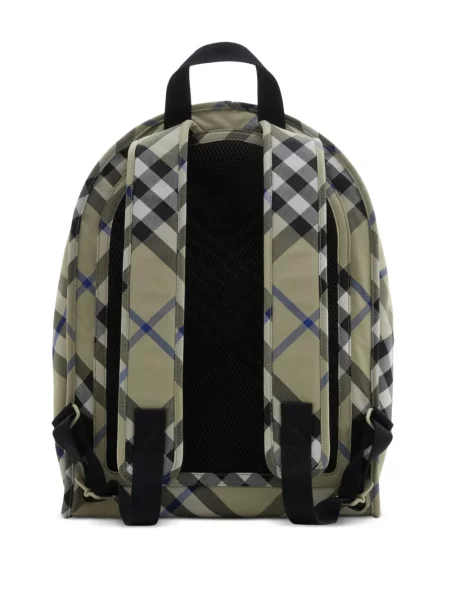 Pledas raštuotas kuprinė Burberry žalia