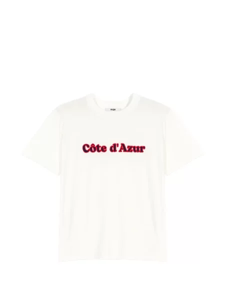 Scurt tricou Maje alb
