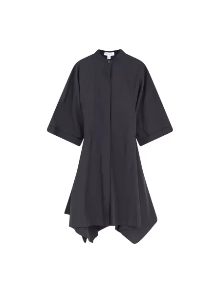 Sukienka koszulowa Alaïa czarna