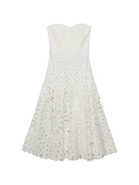 Rochie midi Simkhai cu broderie din dantelă alb