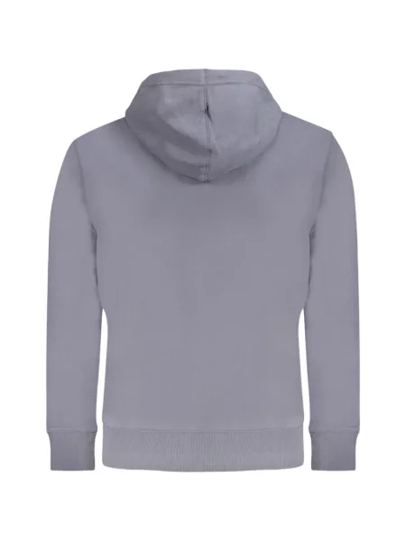 Mikina s kapucí Calvin Klein s autogramem modrá