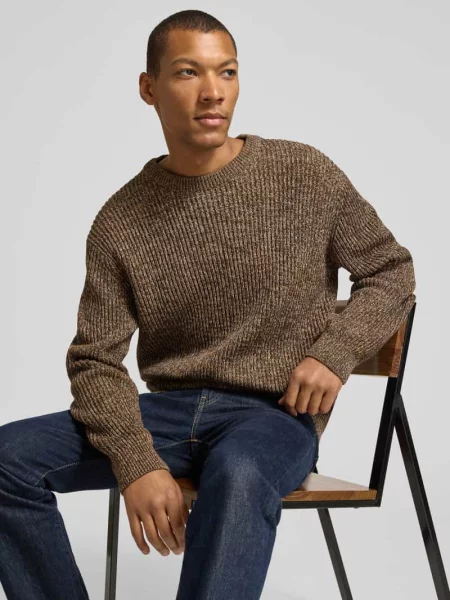 Sweter o kroju relaxed fit z czystej bawełny model TILUM' Selected