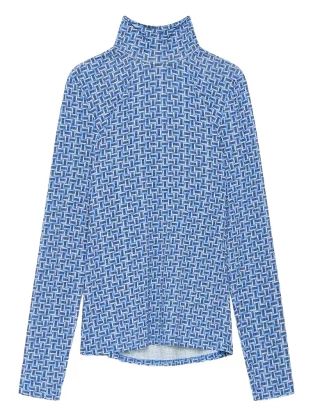 Tricou Maliparmi cu imprimeu geometric albastru