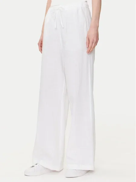 Mustang Pantaloni din Tuscaloosa Wide Fit alb