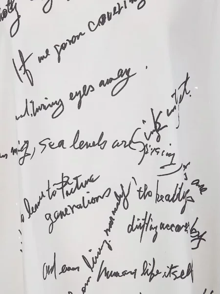 Tricou Yohji Yamamoto cu imagine alb