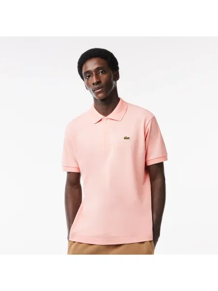 Lacoste Koszulka Polo Oryginał Petit Piqué różowa