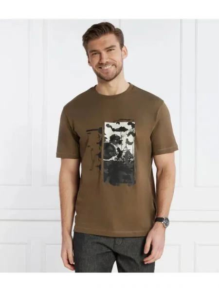 BOSS ORANGE Tricou TeRetroLeo | Relaxed fit portocaliu