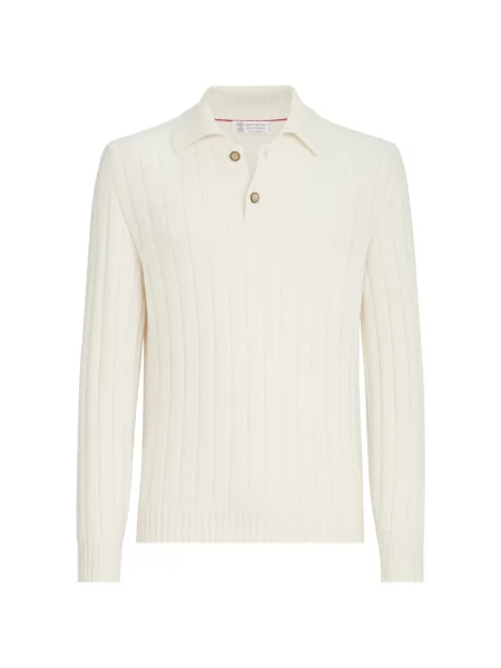 Tricou polo Brunello Cucinelli din cașmir