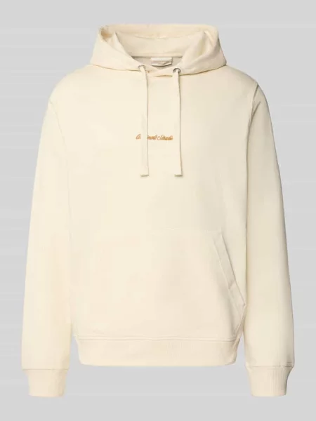 Bluza z kapturem i kieszenią kangurką Jack & Jones biała