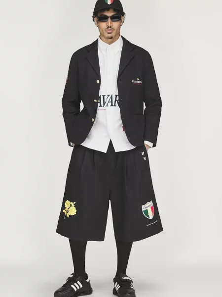 Adidas Originals x Willy Chavarria μονόπετο σακάκι Ανδρικό μαύρο