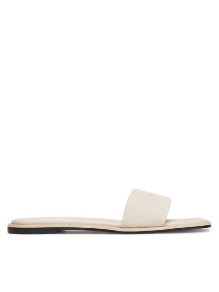 Чехли Calvin Klein FLAT SLIDE HE бежово