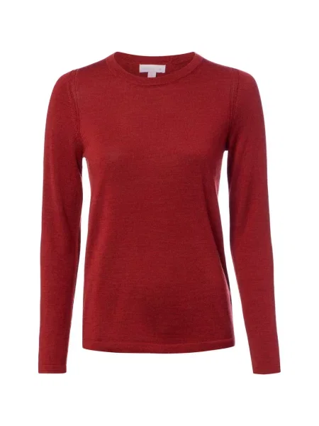 Brookshire Sweter z dzianiny merino Kobiety Wełna S pomarańczowy