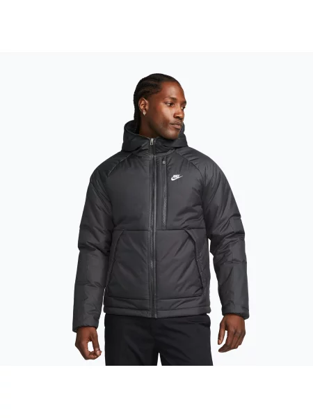 Geacă pentru bărbați Nike Sportswear Therma-FIT Repel dark smoke grey/dark smoke grey/white alb