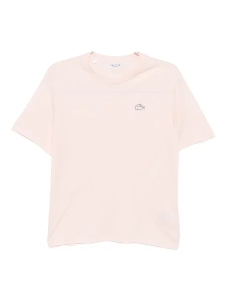 Tricou Lacoste cu imagine roz