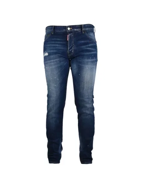 Ursuleț de pluș blugi Dsquared2 zdrențuiți albastru