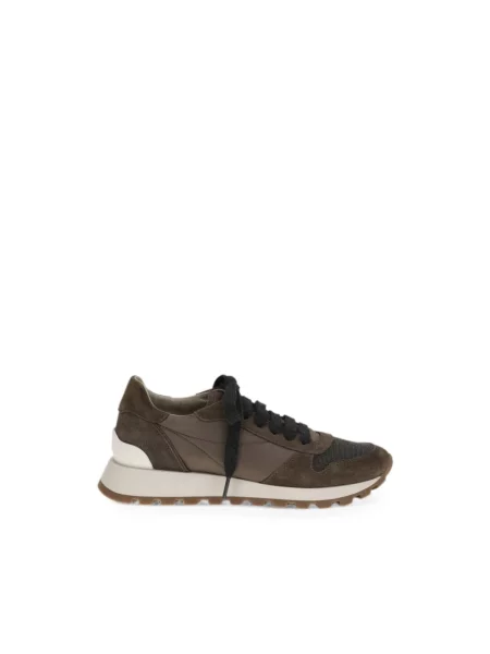 Sneakersy Brunello Cucinelli zamszowe brązowe