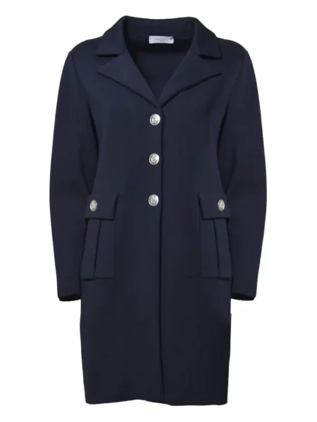 Płaszcz Charlott dwurzędowy niebieski