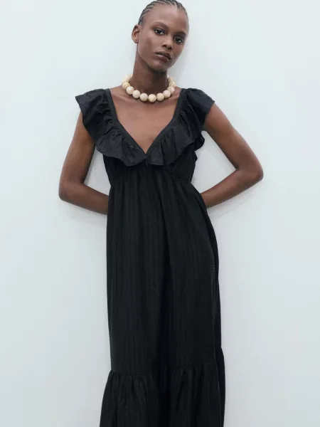 Сукня максі MANGO чорний
