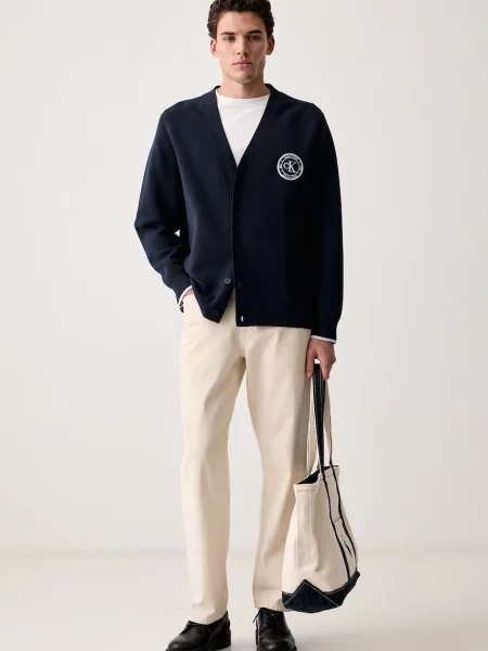 Calvin Klein Jeans kardigán pánsky s bavlnou