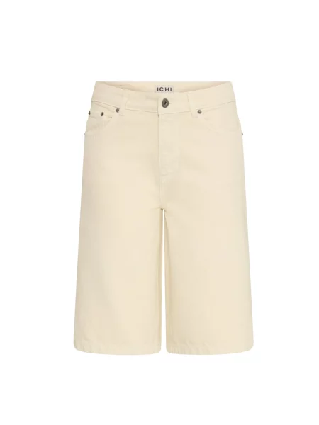 Szorty jeansowe Ichi beżowe