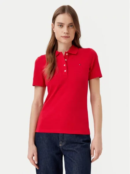 Polo Tommy Hilfiger κόκκινο