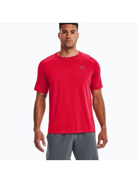 Under Armour Tech SS Tee мъжка тренировъчна тениска червена