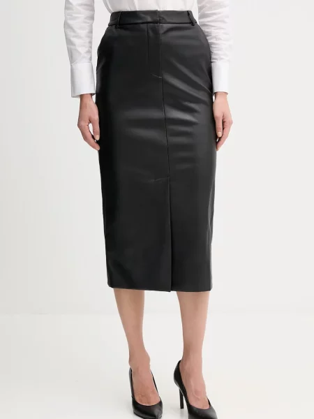 Sandro Ferrone fustă midi drept negru