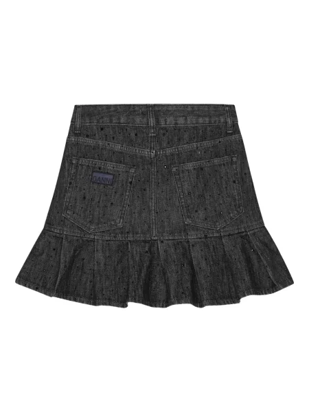 Fusta mini Ganni gri