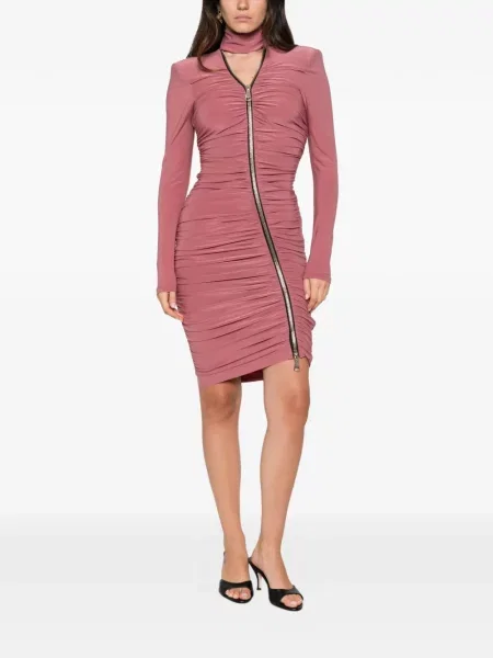 Rochie mini Mitiliane Couture cu volane roz