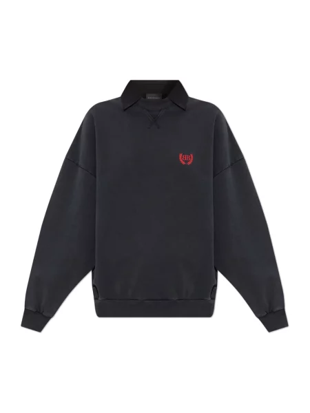 Bluza Balenciaga z okrągłym dekoltem czarna