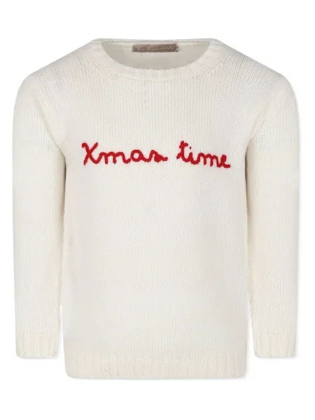 Sweter dziecięcy La Stupenderia biały