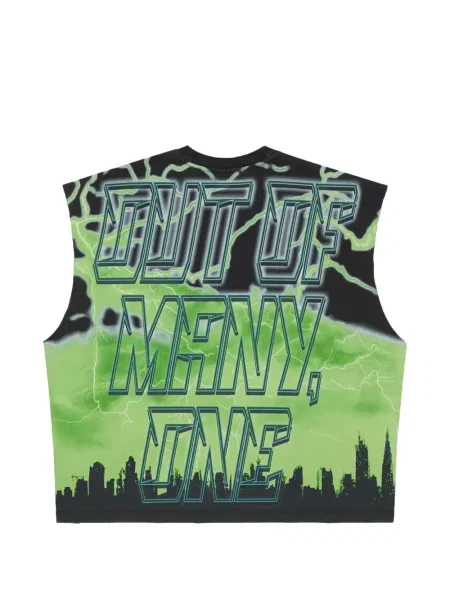 Tricou Godspeed fără mâneci verde