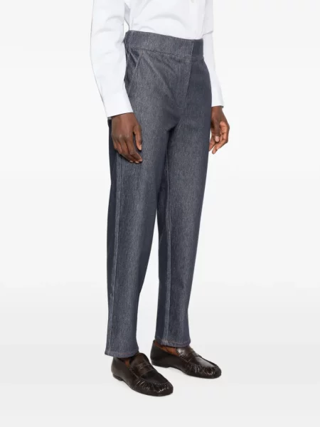 Pantaloni Max Mara cu autograf albastru
