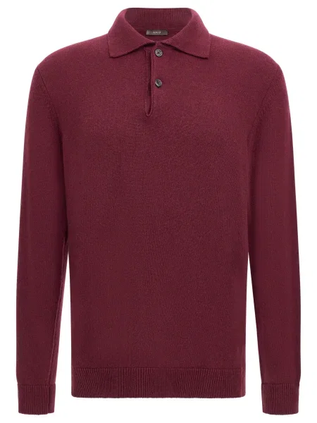 Boggi Milano Svetr B Sustainable červeň burgundská