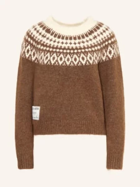 Another Cotton Lab Sweter braun brązowy