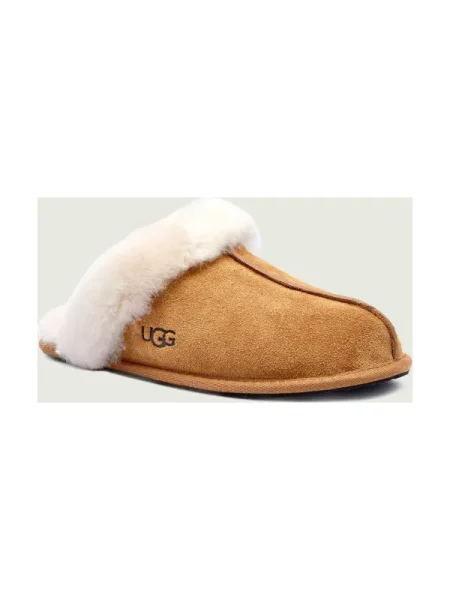 UGG papuci din piele întoarsă Scuffette II maro