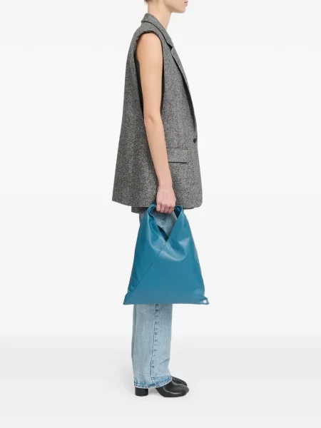 Τσάντα shopper Mm6 Maison Margiela μπλε