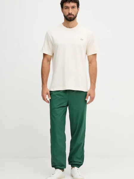 Спортивні штани Lacoste однотонні зелений