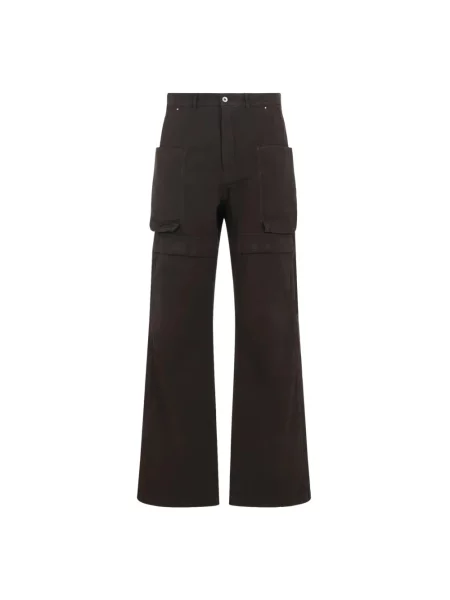 Spodnie cargo Rick Owens brązowe