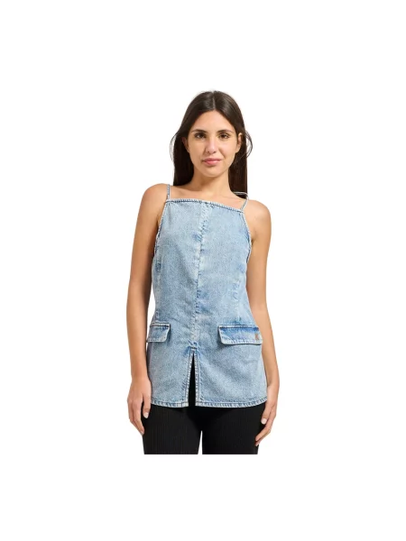 Top Armani Exchange niebieski