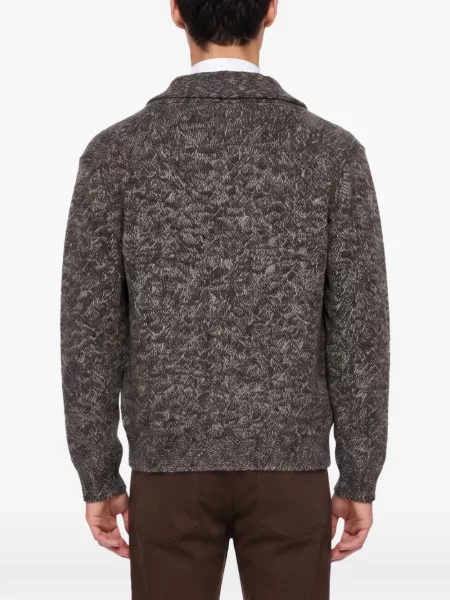Gulerat cardigan Tagliatore gri