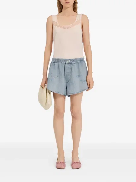 Pantaloni scurți Mm6 Maison Margiela albastru